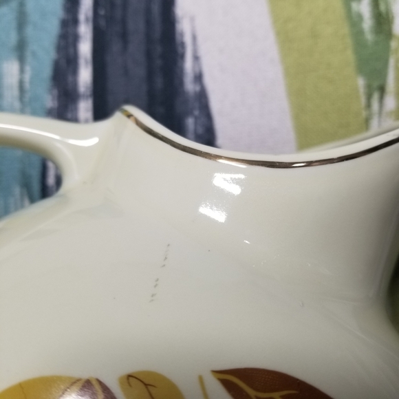 Vintage Hall’s Superior Mary Dunbar Jewel Tea Autumn Leaf Ball Pitcher - A - Picture 12 of 12